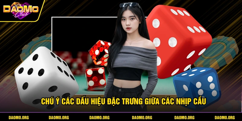 Chú ý các dấu hiệu đặc trưng giữa các nhịp cầu